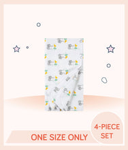 Load image into Gallery viewer, Gerber 4-Pack Neutral Baby Animals Flannel Receiving Blankets
