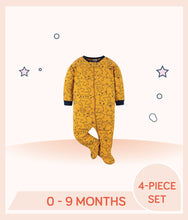 Load image into Gallery viewer, Gerber 4-Piece Baby Boys Fox Outfit Set
