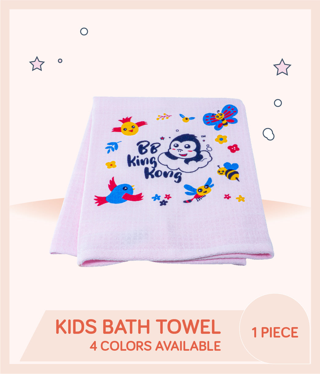 Kids Bath Towel with graphic print