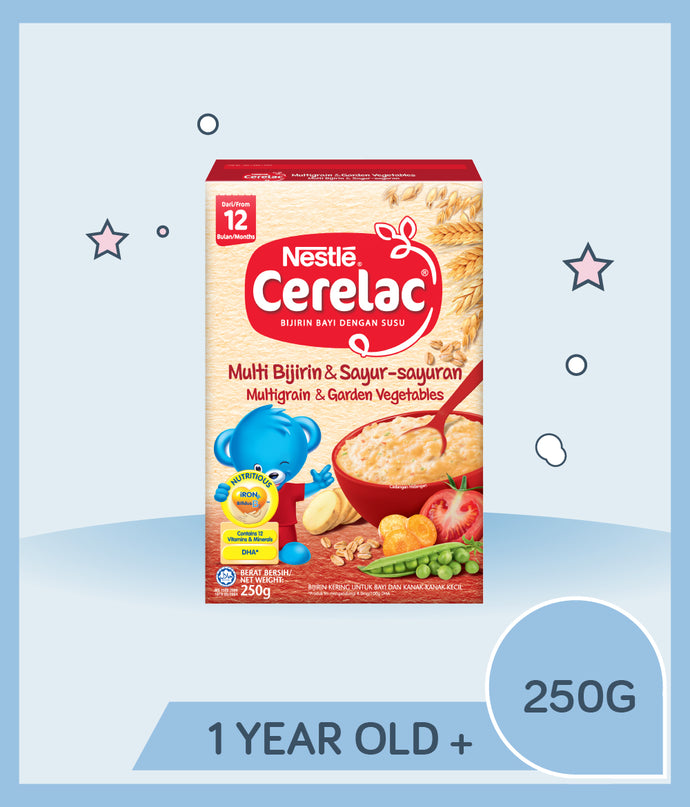 Cerelac Infant Cereal Multi-Grain & Garden Vegetables 250g Box