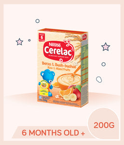 Cerelac Infant Cereal Rice & Mixed Fruits 250g Box
