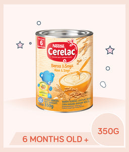 Cerelac Infant Cereal Rice & Soya 350g Tin