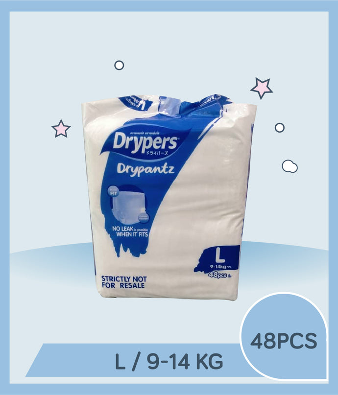 Drypers Drypantz Diaper Pants L (9-14kg) 48pcs