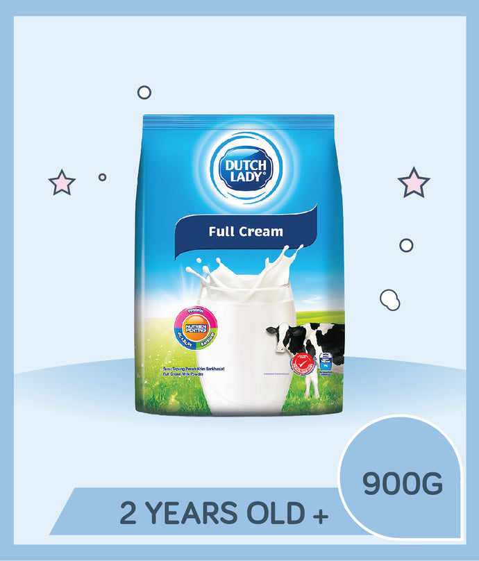 Dutch Lady Instant Milk Powder Full Cream 900g Pouch