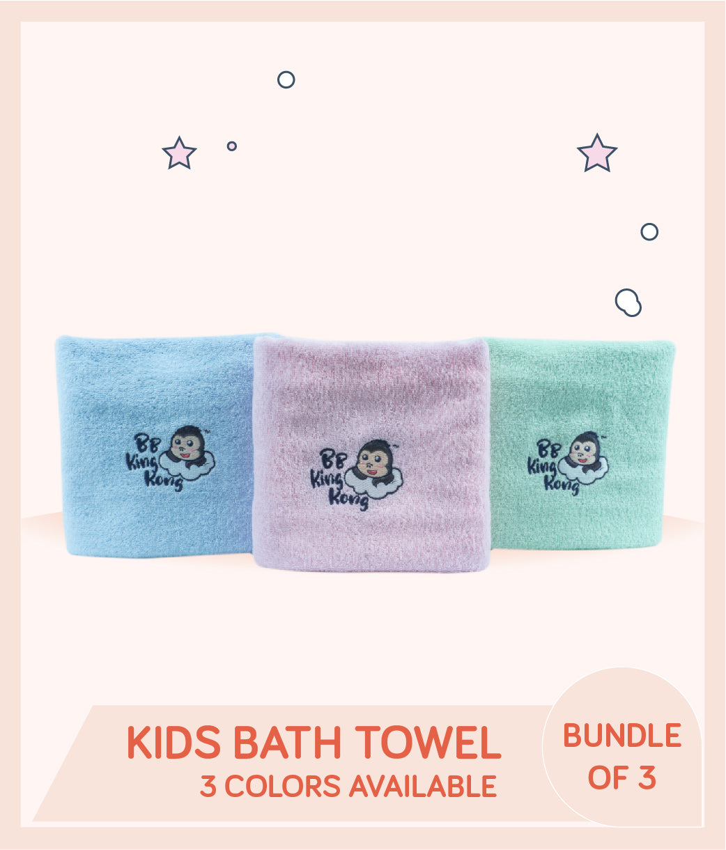 Kids Cotton Bath Towel (Bundle of 3)