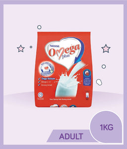 Nestle Omega Plus Milk Powder 1kg Pouch