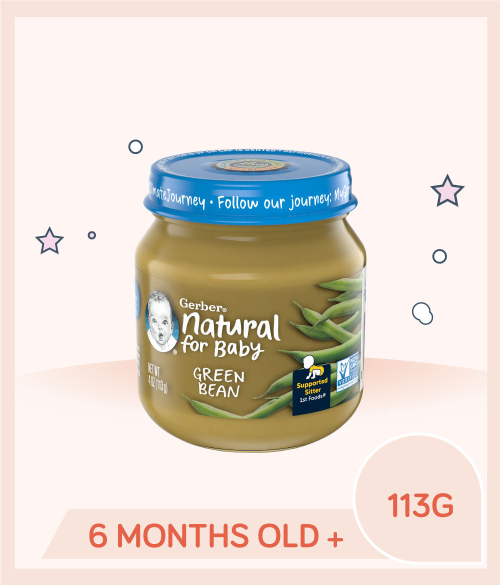 Gerber Natural Green Bean 113g