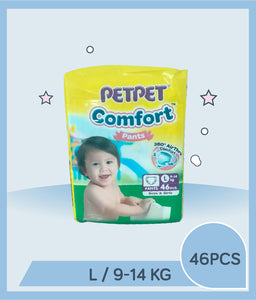 PetPet Comfort Diaper Pants L (9-14kg) 46pcs