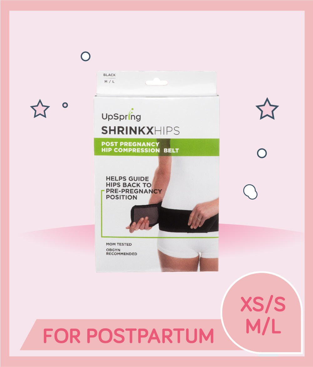 Upspring Shrinkx Hips Ultra Postpartum Hip Compression Belt (Black)