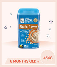 Load image into Gallery viewer, Gerber Single Grain Cereal Oatmeal 454g
